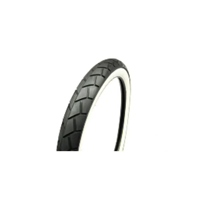 Pneu 17" marque Mitas 2-1/4x17 MC11 Flancs Blancs pour Mobylettes Motobécane, MBK 51, Peugeot etc.