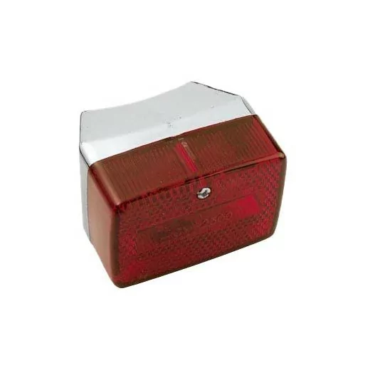 Feu Arrière Pour Peugeot 103 Rc / MBK 51 S Chrome / Rouge
