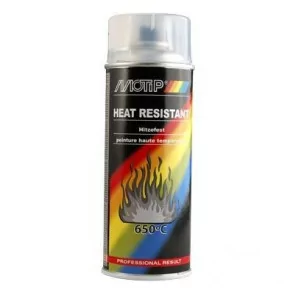 Bombe Peinture Haute Temperature Vernis (800°) pour Cyclomoteurs, Mobylettes etc.