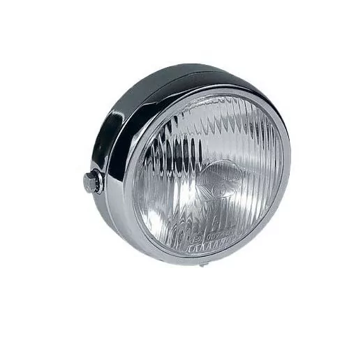 Feu Avant Optique Phare Cyclo Rond Chrome