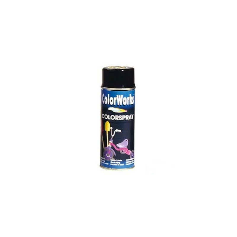 Bombe Peinture Noir Brillant pour Cyclomoteurs, Mobylettes