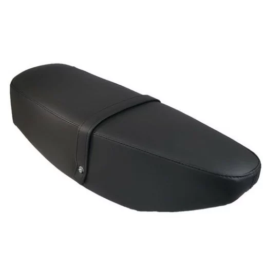 Selle Biplace Noir avec Sangle pour Mobylettes Motobécane Av89, Av88, MBK 51, Peugeot 103...