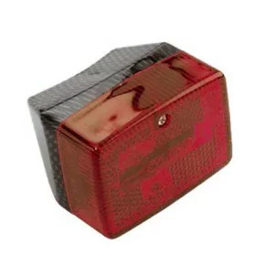 Feu Arrière Pour Peugeot 103 Rc / MBK 51 S Carbone Rouge