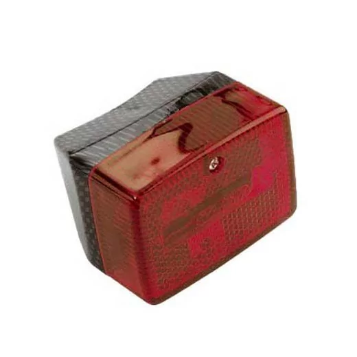 Feu Arrière Pour Peugeot 103 Rc / MBK 51 S Carbone Rouge