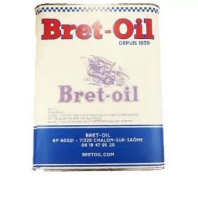 HUILE MOTEUR 2 TEMPS 100% SYNTHESE BRET-OIL (1L) POUR MOBYLETTE MOTOBECANE PEUGEOT ETC.