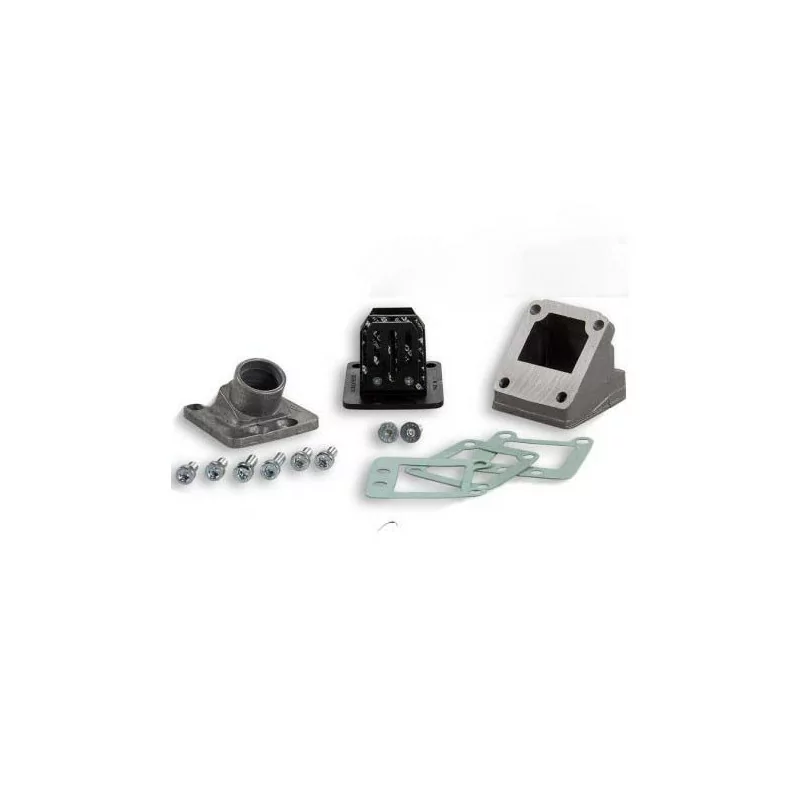 BOITE A CLAPET MALOSSI Ø15mm POUR PEUGEOT 103 SPX RCX CLIP MVX FUN SUR CARTER D'ORIGINE