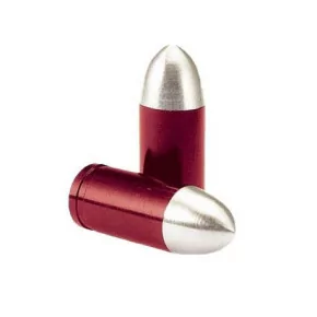 Paire de Capuchon Valve Lisse Rouge (bouchon)