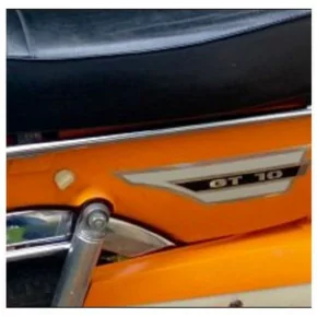 Bombe De Peinture Orange Brillant Avec Durcisseur Pour Peugeot GT10