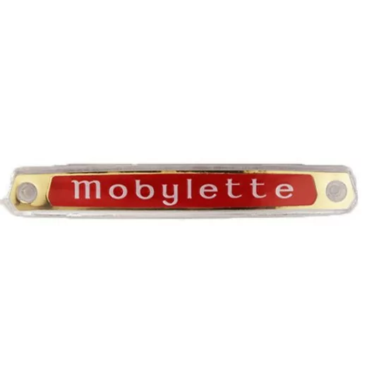 Monogramme / Logo Rouge "Mobylette" de réservoir pour les Mobylette Motobécane 50 / 92