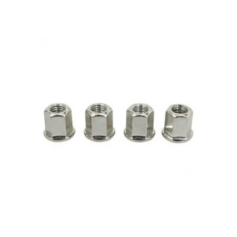 4 Ecrous De Serrage ø7mm Malossi Pour Culasse Des Mobylettes Motobecane Peugeot Etc.