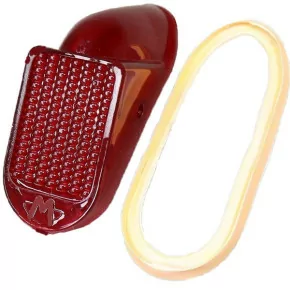 Feu Arrière (cabochon) pour Les Mobylettes Motoconfort Motobecane Av88 Av89 Etc. + Joint