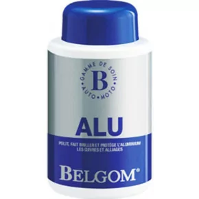 Belgom Alu polit, fait briller, nettoie protège l'aluminium, l'acier, l'inox cuivre des Mobylette Motobecane MBK Peugeot Solex