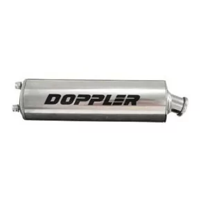 Pot échappement chromé homologué Doppler Er1 pour Peugeot 103 SPX RCX CLIP FUN MVX SPECTRUM