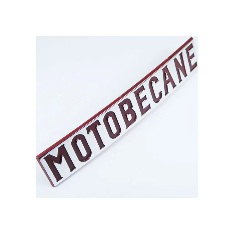 Monogramme / Logo Rouge "Motobécane" de Réservoir pour les Mobylette Motobécane 99Z D55 AV88 AV85
