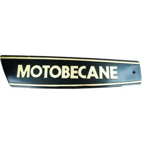 Monogramme / Logo Noir Or "Motobécane" de réservoir pour les Mobylette Motobécane AV88 AV89 881 AV85