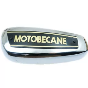 Monogramme / Logo Noir Or "Motobécane" de réservoir pour les Mobylette Motobécane AV88 AV89 881 AV85