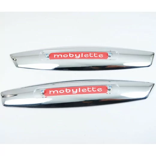 Caches de protections de réservoir d’essence Chromé Monogrammes Mobylette, N50, 50S, 50VS, 50VL, 50LC, 50VLC... Motobécane. Caches de protections de réservoir d’essence Chromé Monogrammes Mobylette, N50, 50S, 50VS, 50VL, 50LC, 50VLC... Motobécane.