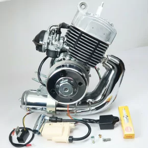 Moteur AV7 complet avec Allumage électronique LAUTER et Carburateur Dellorto SHA Ø15mm pour Mobylette Motobecane Motoconfort