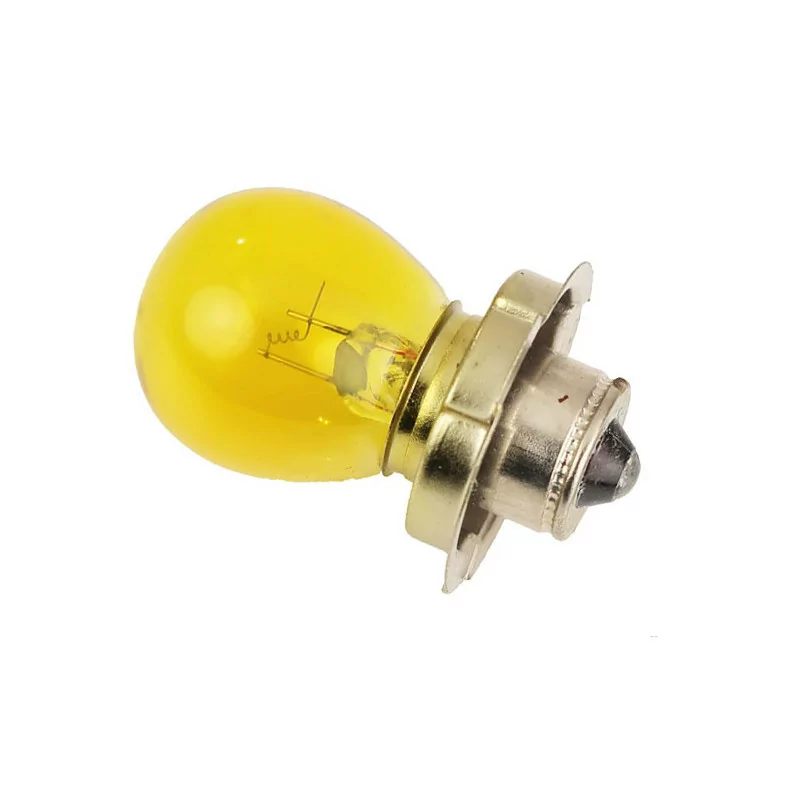 Ampoule (lampe) Jaune 6v 15w Feu (Optique) Avant Mobylette Motobécane MBK Peugeot