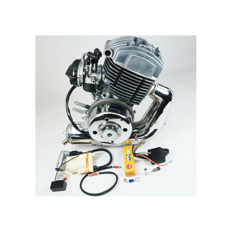 Moteur AV7 complet avec Allumage électronique LAUTER et Carburateur Dellorto SHA Ø15mm Mobylette Motobécane Motoconfort