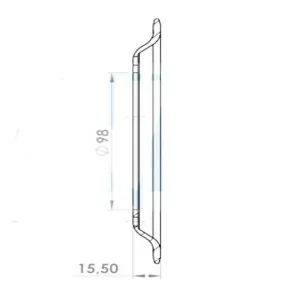 Couronne pour Mobylette Motobécane, MBK et Peugeot - Ø98 et 42 Dents