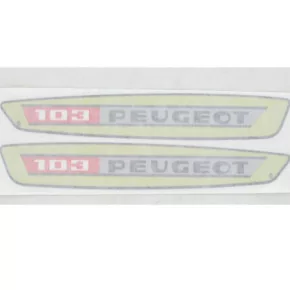 Autocollants de Réservoir Couleur Jaune pour les cyclomoteurs Peugeot 103