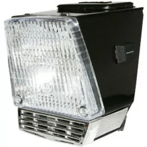 Phare Avant avec Carénage Noir Compatible Mobylette, Motobécane, MBK  AV88, 881, 41v, 51v, 40, 50, AV85