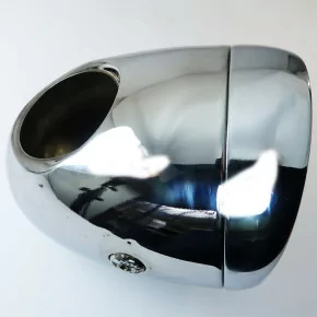 Phare Optique Rond Chromée pour Mobylette Motobécane MBK Peugeot...