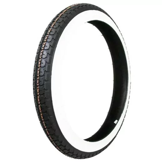 Pneu 18 Mitas (sava) 2-1/4x18 B4 Flanc Blanc Mobylette Motobécane Motoconfort Pneu 18 Mitas (sava) 2-1/4x18 B4 Flanc Blanc Mobylette Motobécane Motoconfort